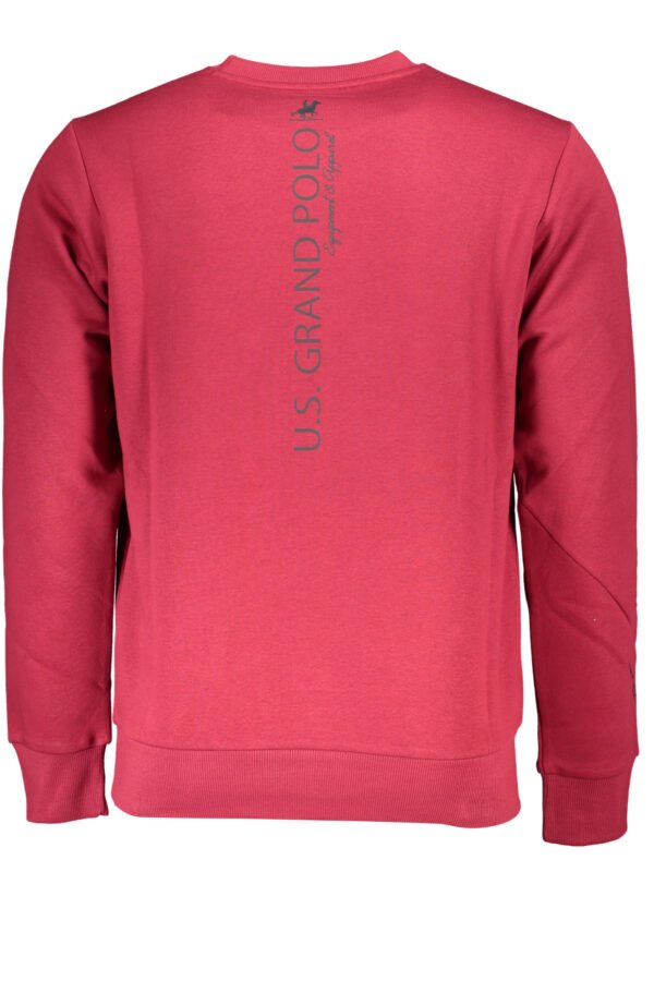 US GRAND POLO MEN'S RED ZIP-OUT SWEATSHIRT - Image 2