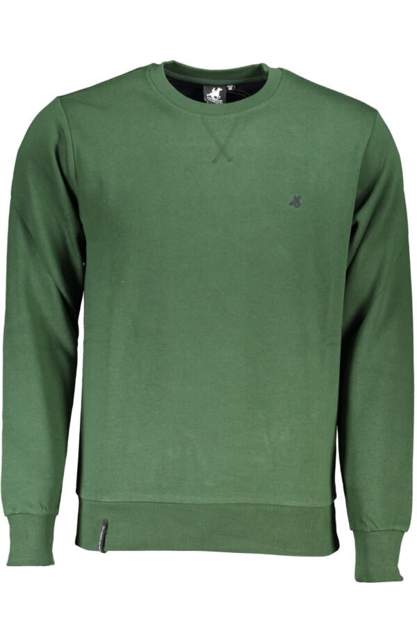 US GRAND POLO MEN'S GREEN ZIPLESS SWEATSHIRT