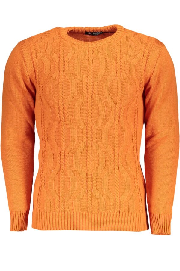 US GRAND POLO MEN'S ORANGE SWEATER