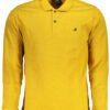 US GRAND POLO MEN'S YELLOW LONG SLEEVED POLO SHIRT