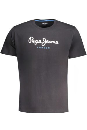 PEPE JEANS MEN'S SHORT SLEEVE T-SHIRT BLACK