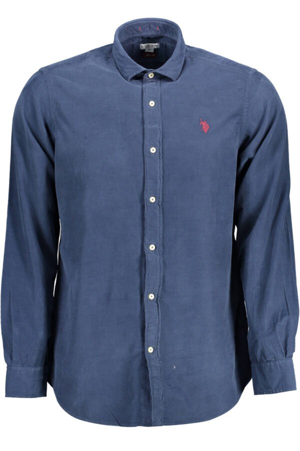 US POLO SHIRT LONG SLEEVE MAN BLUE