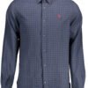 US POLO SHIRT LONG SLEEVE MAN BLUE
