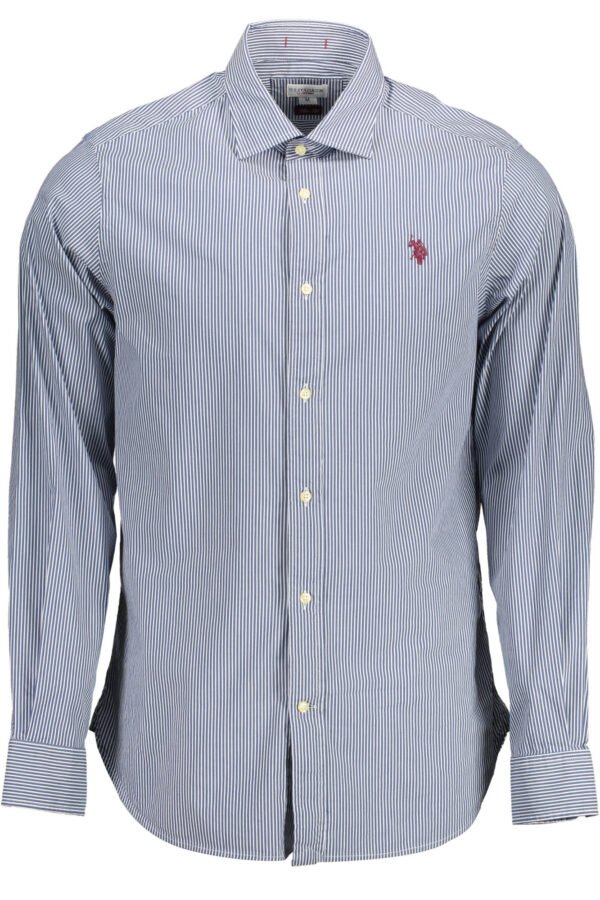 US POLO SHIRT LONG SLEEVE MAN BLUE