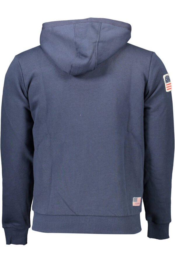 US POLO MEN'S BLUE SWEATSHIRT WITH ZIP - Image 2