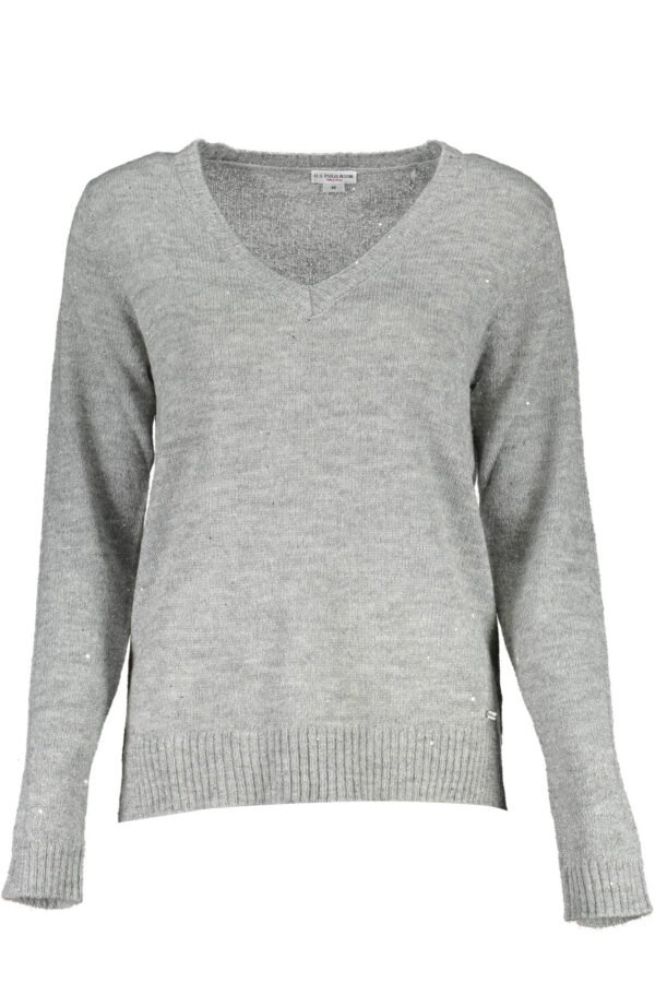 US POLO WOMEN'S SILVER SWEATER