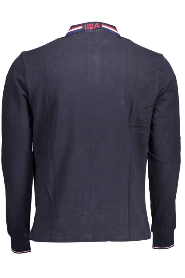 US POLO BLUE MEN'S LONG SLEEVED POLO SHIRT - Image 2