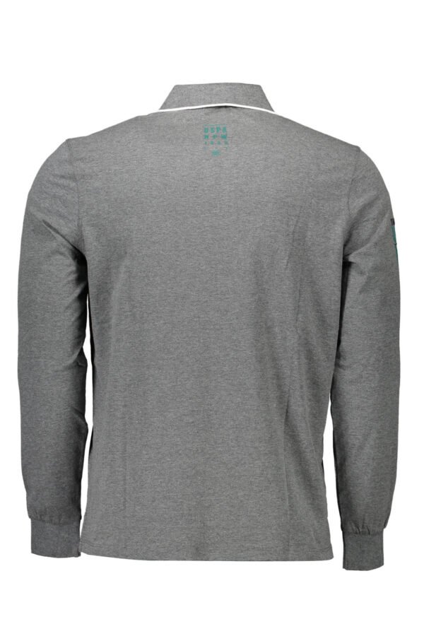 US POLO SHIRT LONG SLEEVE MEN'S GRAY - Image 2