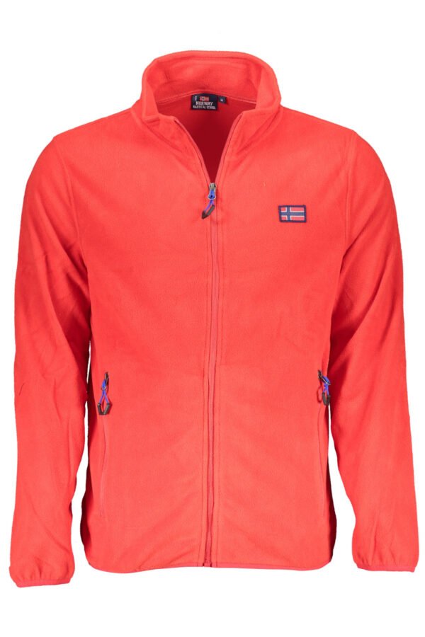 NORWAY 1963 RED MEN'S ZIP-UP SWEATSHIRT