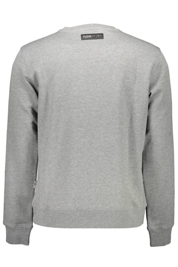 PLEIN SPORT MEN'S ZIP-FREE SWEATSHIRT GREY - Image 2